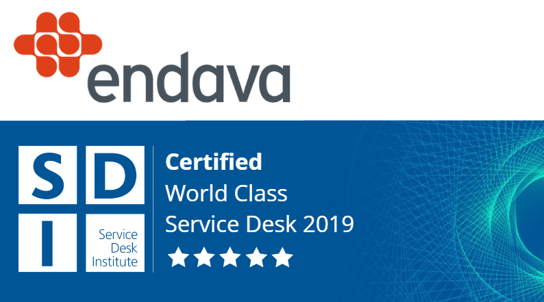 Endava Certify As World Class 5 Star Service Service Desk