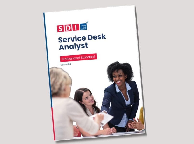 service desk analyst standard v9