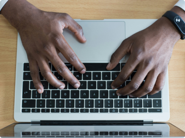 Hands on keyboard