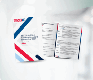 open book about standard for service desk