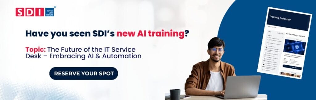 SDI AI & Automation training course banner