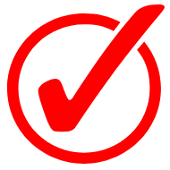 red tick in circle Edited