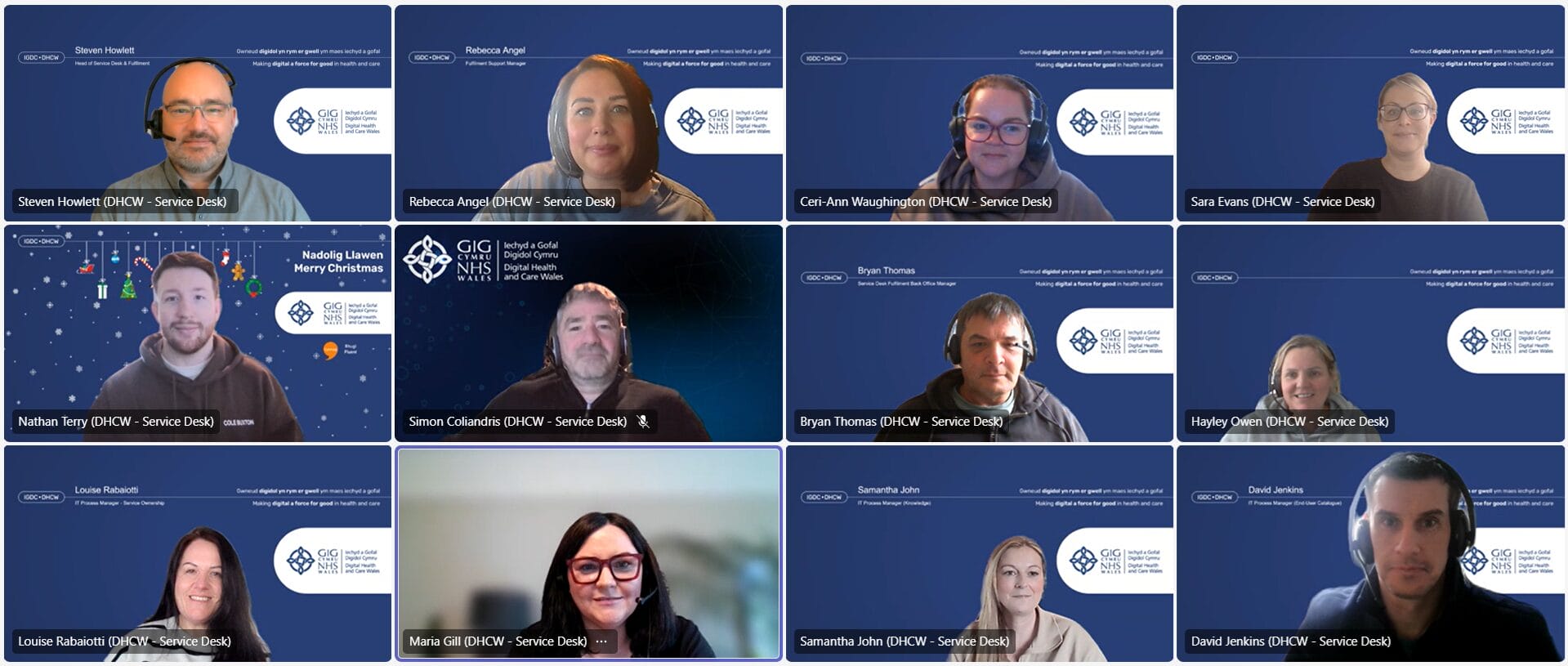 DHCW service desk team 