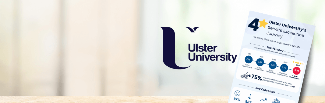 Five Years of Continual Improvement: Ulster University Achieves 4-Star Service Desk Certification