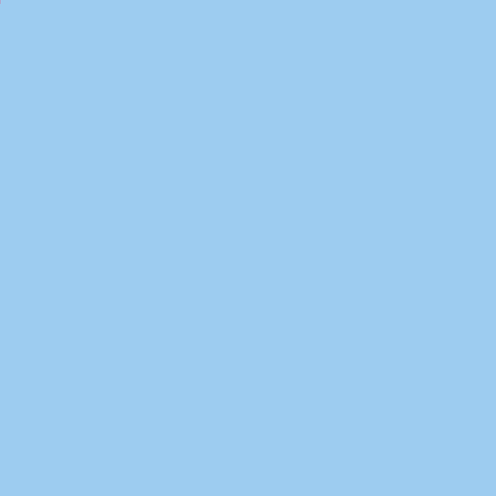 A solid light blue square with animated chart lines